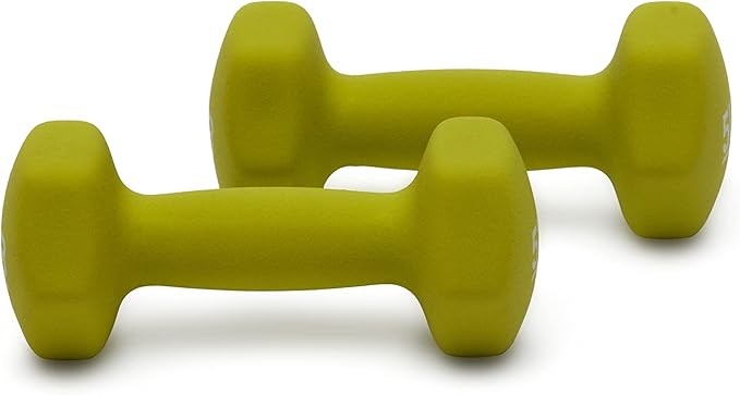 Amazon Basics Neoprene Dumbbell Handheld Weights for Exercise and Muscle Toning