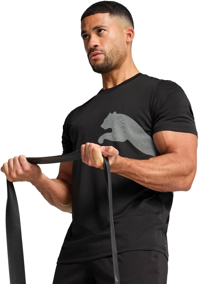 PUMA Men's Train All Day Big Logo T-Shirt