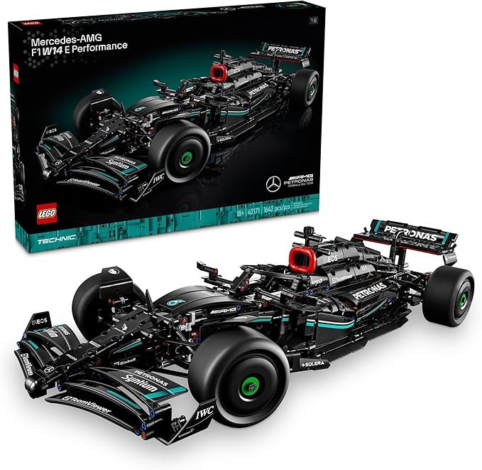 LEGO Technic Mercedes-AMG F1 W14 E Performance Model Car Kits - Formula 1 Building Sets for Adults, Ages 18+ - Gift for Men & Women - Race Car W/Realistic Details - 42171