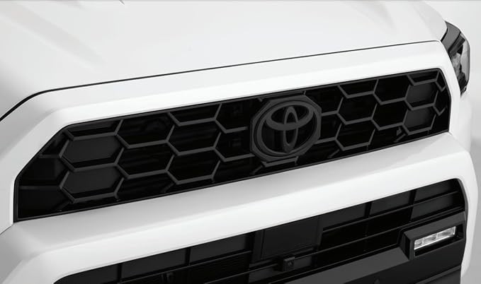 Toyota Black Logo Emblem Overlay for 2024+ Tacoma & 2025+ 4Runner, 6.5 x 5.9 inch