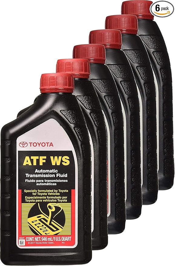 Toyota 00289-ATFWS Automatic Transmission Fluid, 192 Ounces, 6 Pack