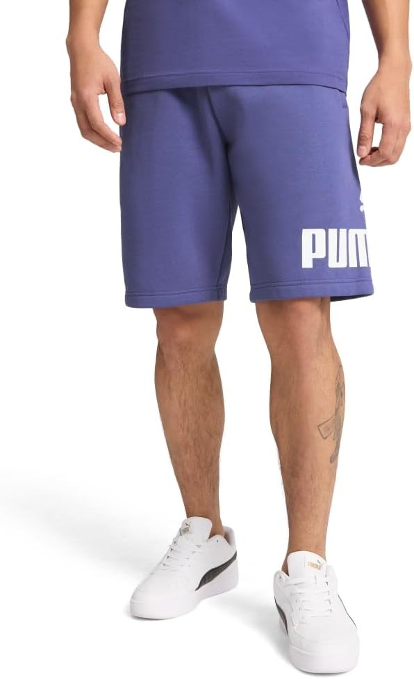 PUMA Mens Big Logo Fleece 10" Shorts (Available in Big & Tall)