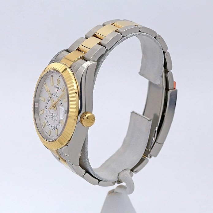Rolex Sky-Dweller Automatic Men’s 18k Yellow Gold White Dial Oyster Watch 326933