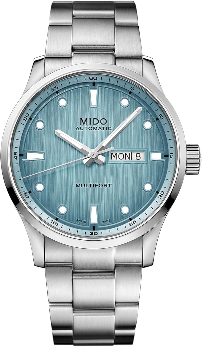 MIDO Multifort M Freeze - Swiss Automatic Watch for Men - Blue Dial - Case 42mm - M0384301104100