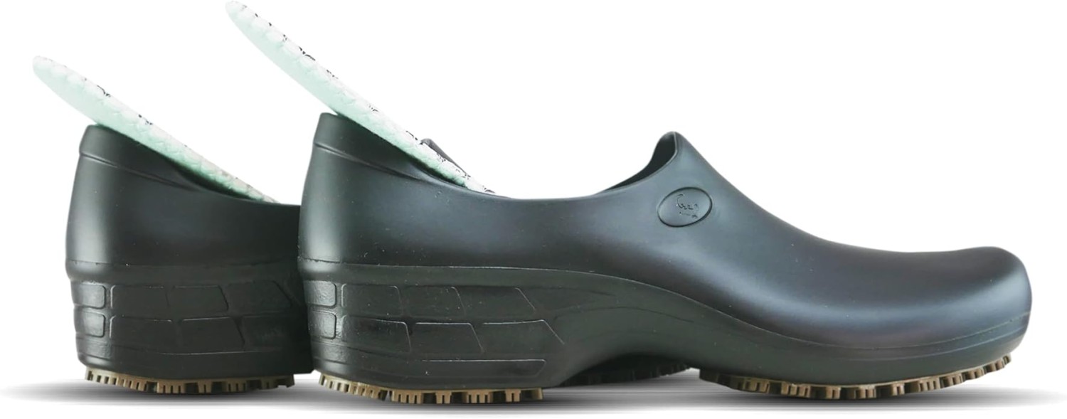 Sticky Nursing Shoes Women - Chefs - Kitchen - Nurses - Clogs for Work - Waterproof Non Slip