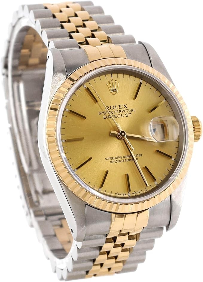 Pre-Loved Oyster Perpetual Datejust Automatic Watch Stainless Steel and Yellow Gold 36
