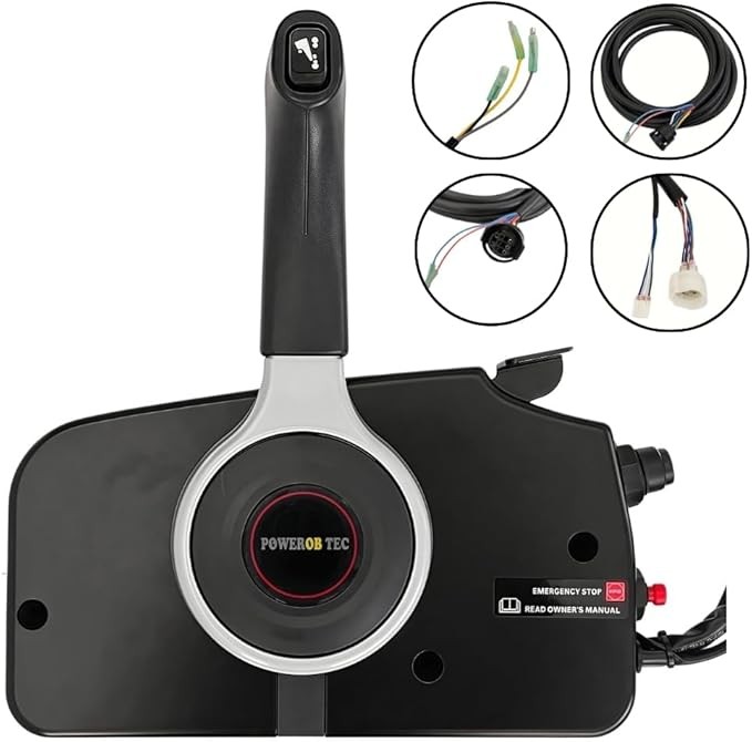 Marine side mounted control box 67200-99E71/67200-99E56, suitable for Suzuki outboard engine press to open 16.5FT 8 PIN harness