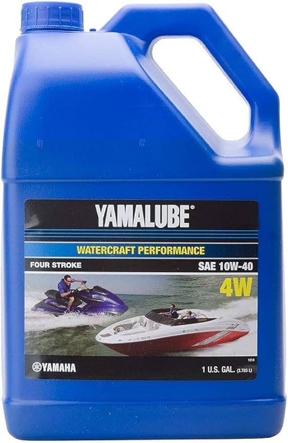 Yamaha Yamalube 10W-40 Mineral 4W WaterCraft Engine Oil- 1 Gallon #LUB-10W40-WV-04