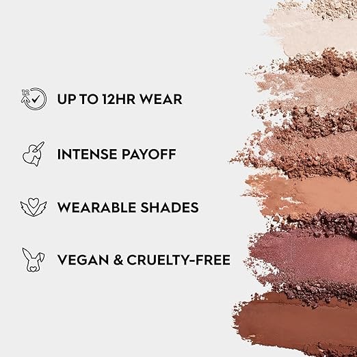 Urban Decay Naked Mini Eyeshadow Palette - 6 Multi-use Shades, Ultra-Blendable, Lasts Up to 12 Hours, Crease-free, Matte Shimmer or Metallic Colors, Compact, Travel Size, Cruelty Free, Vegan