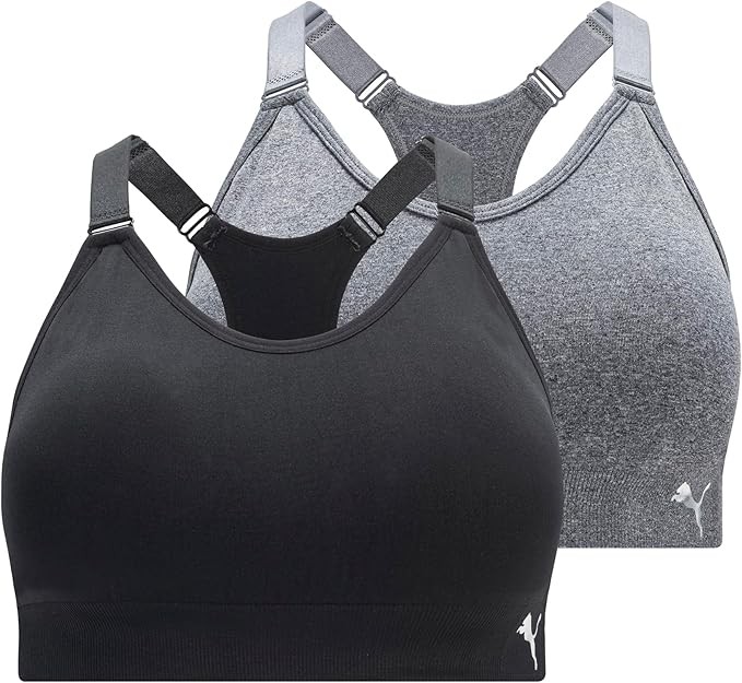 PUMA Women's 2 Pack Seamless Sports Bra