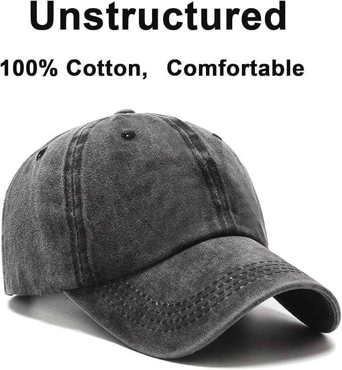 NPJY Baseball Cap Golf Dad Hat Adjustable Original Classic Low Profile Cotton Hat Unconstructed Plain Cap Men