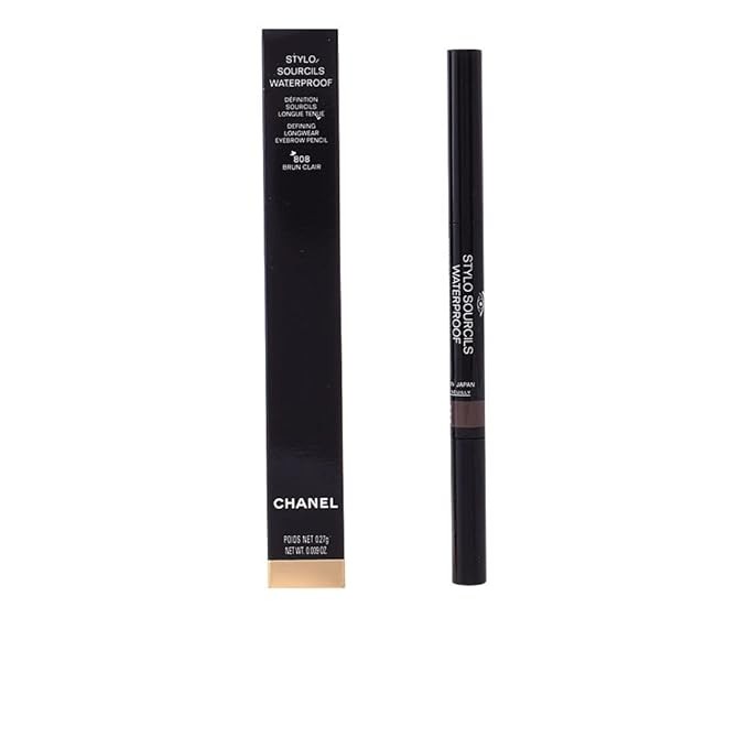 Chanel Stylo Sourcils Waterproof Eyebrow Pencil, 808 Brun Clair, 0.09 Ounce