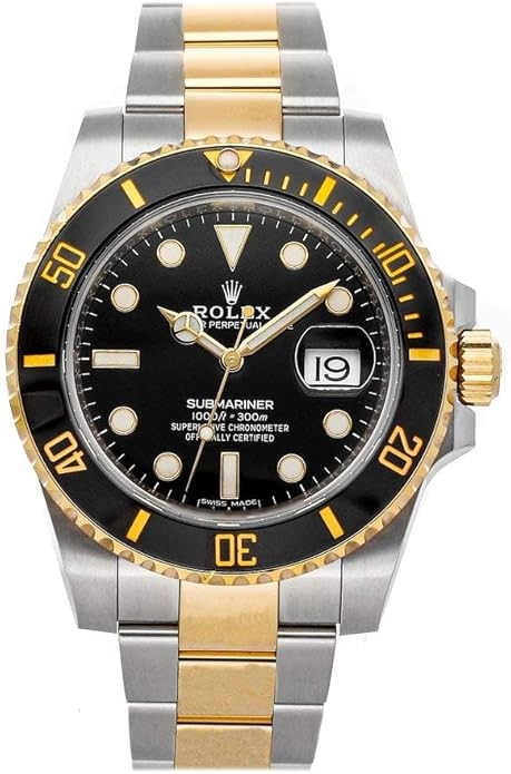 Rolex Submariner Date Black Dial Yellow Gold/Steel Men's Watch 116613LN-0001